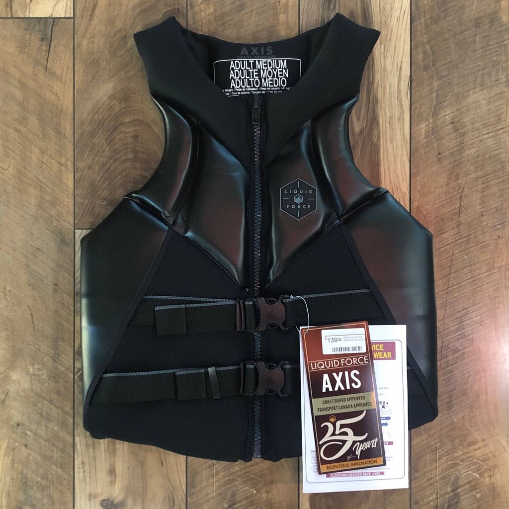  2020 Liquid Force AXIS CGA PFD / Life Jacket BLACK